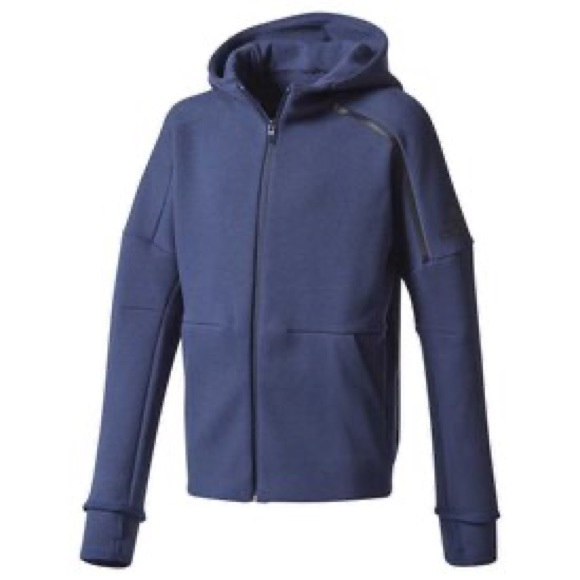 ADIDAS WOMEN'S ATHLETICS Z.N.E. HOODIE Color- Navy - Picture 1 of 14